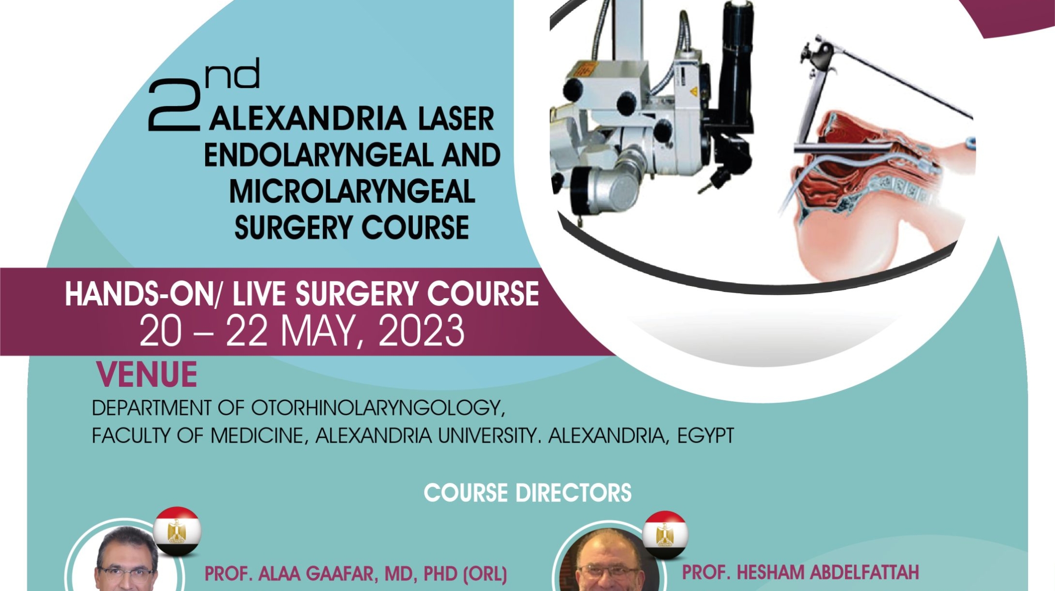Alexandria Laser Endolaryngeal & Microlaryngeal Surgery Course ALEX ORL